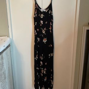 CJLA FLORAL JUMPER- black